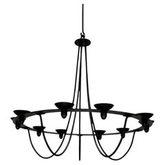 Vintage Wrought Iron Chandelier Candleholder by Ehlén Johansson for Ikea, 1990s