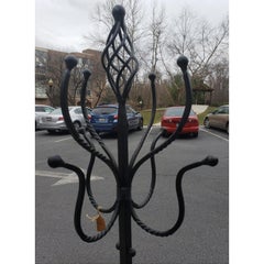 Vintage Wrought Iron Coat Rack Coat Tree