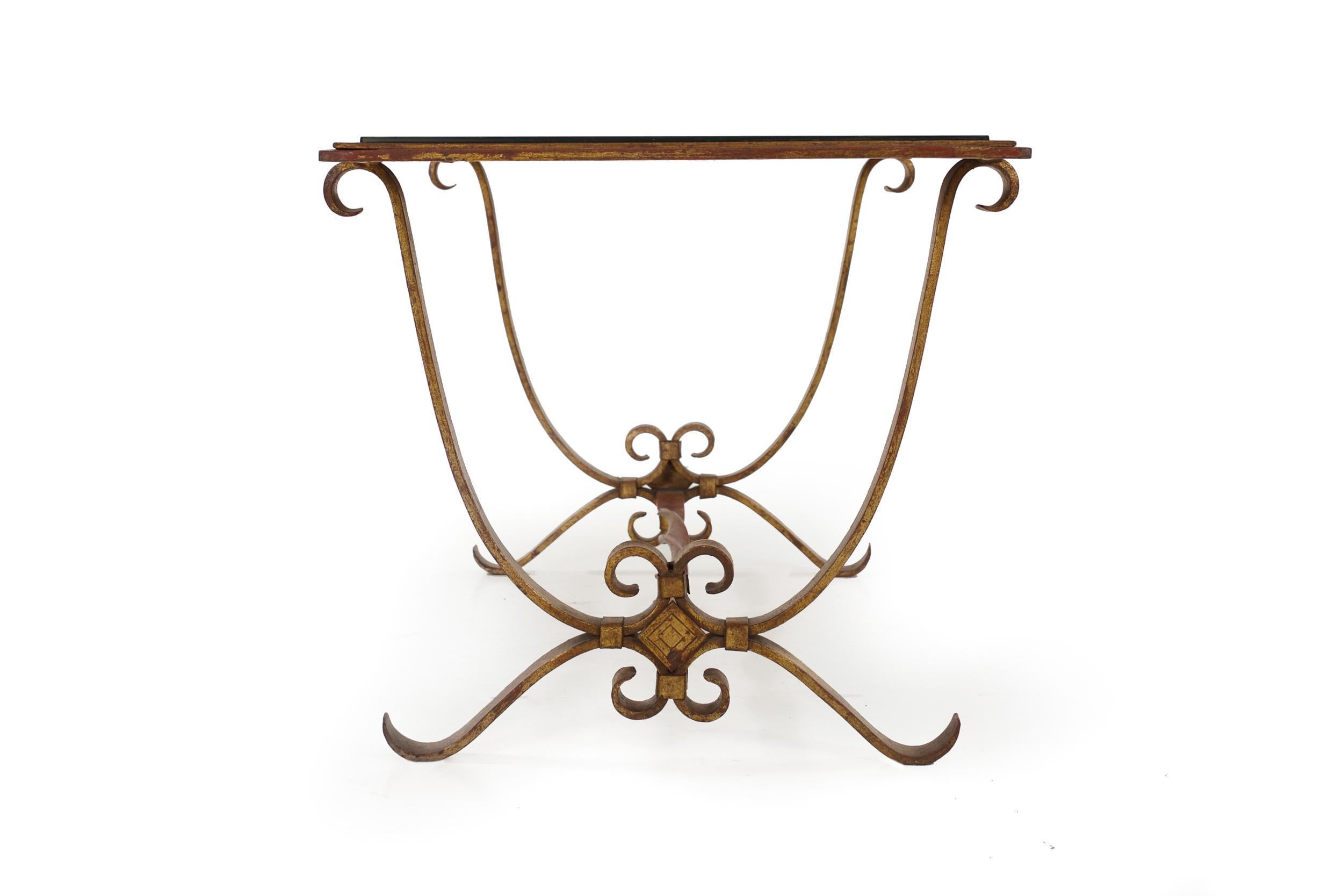 antique wrought iron coffee table