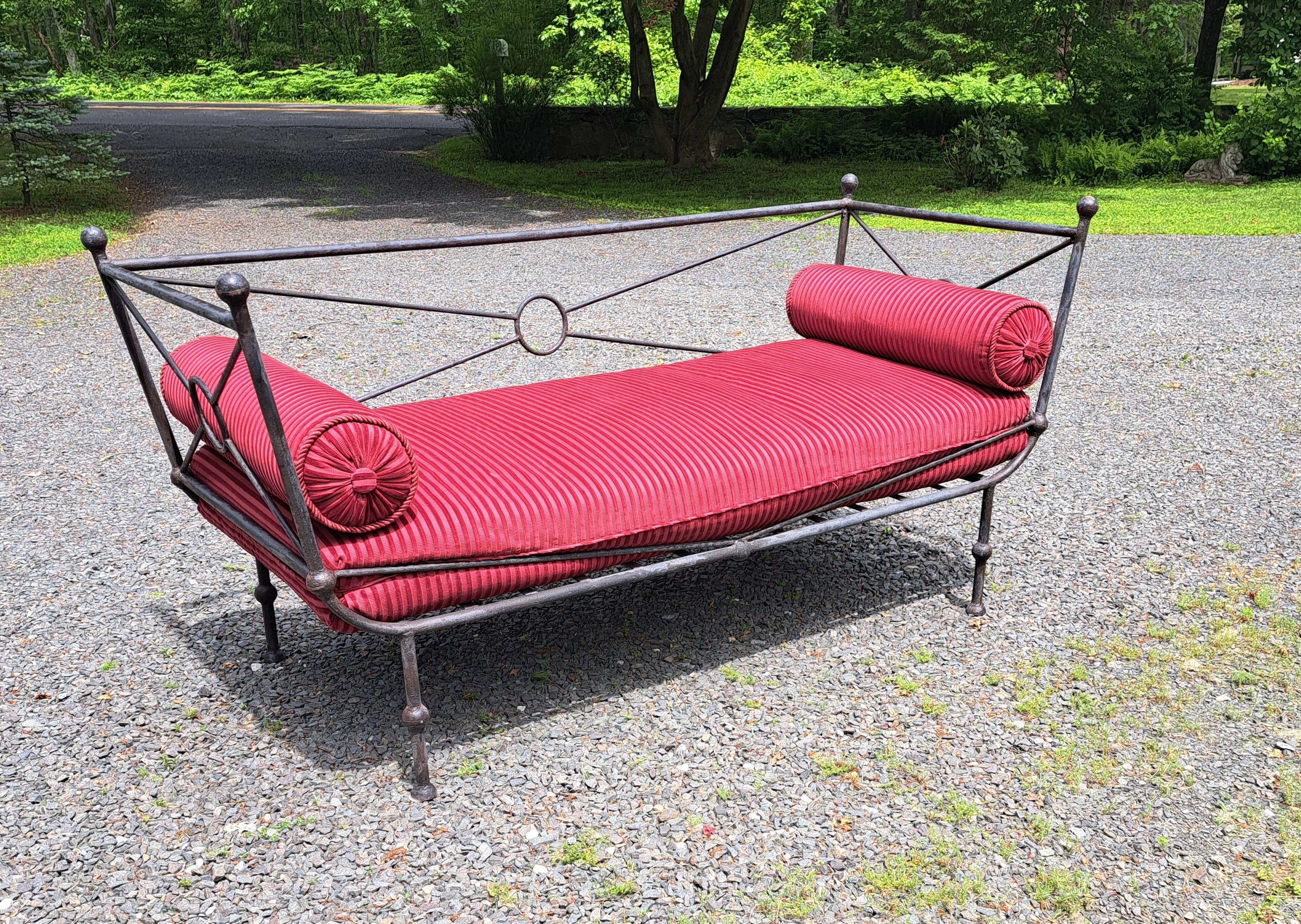 Néo-classique Lit de jour vintage en fer forgé style néoclassique en vente