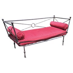 Vintage Wrought Iron Daybed Neoclassical Style