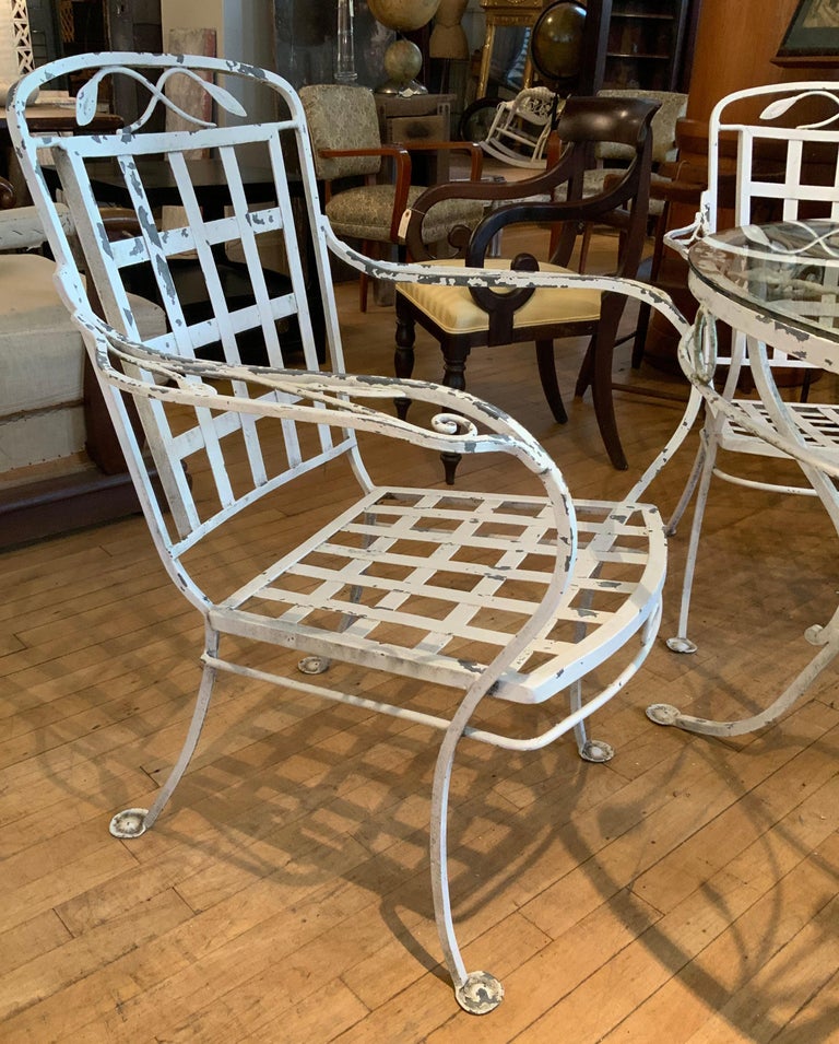 Vintage Wrought Iron Dining Set by Salterini, c. 1950 For Sale 2