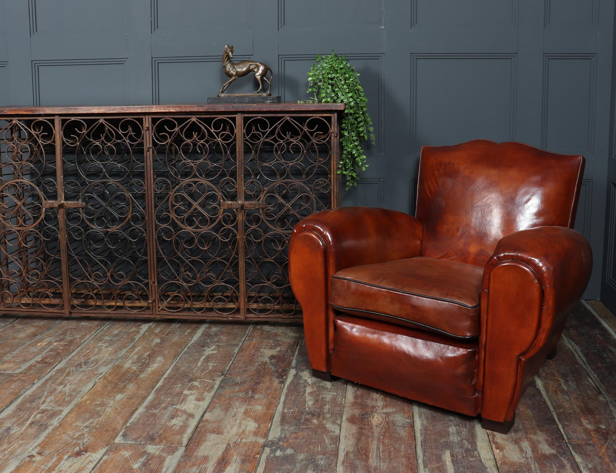 Mid-20th Century Vintage Wrought Iron French Wine Rack Cabinet