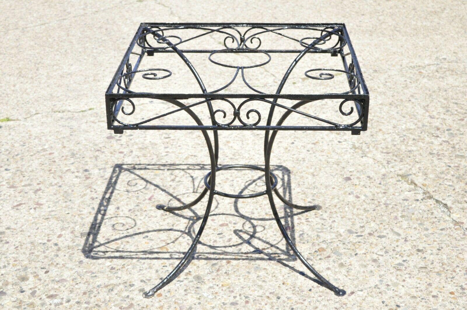 wrought iron patio dining set for 4