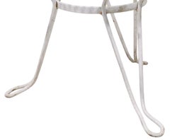 Vintage Wrought Iron Garden Patio Poolside Side Table c. 1950/60's