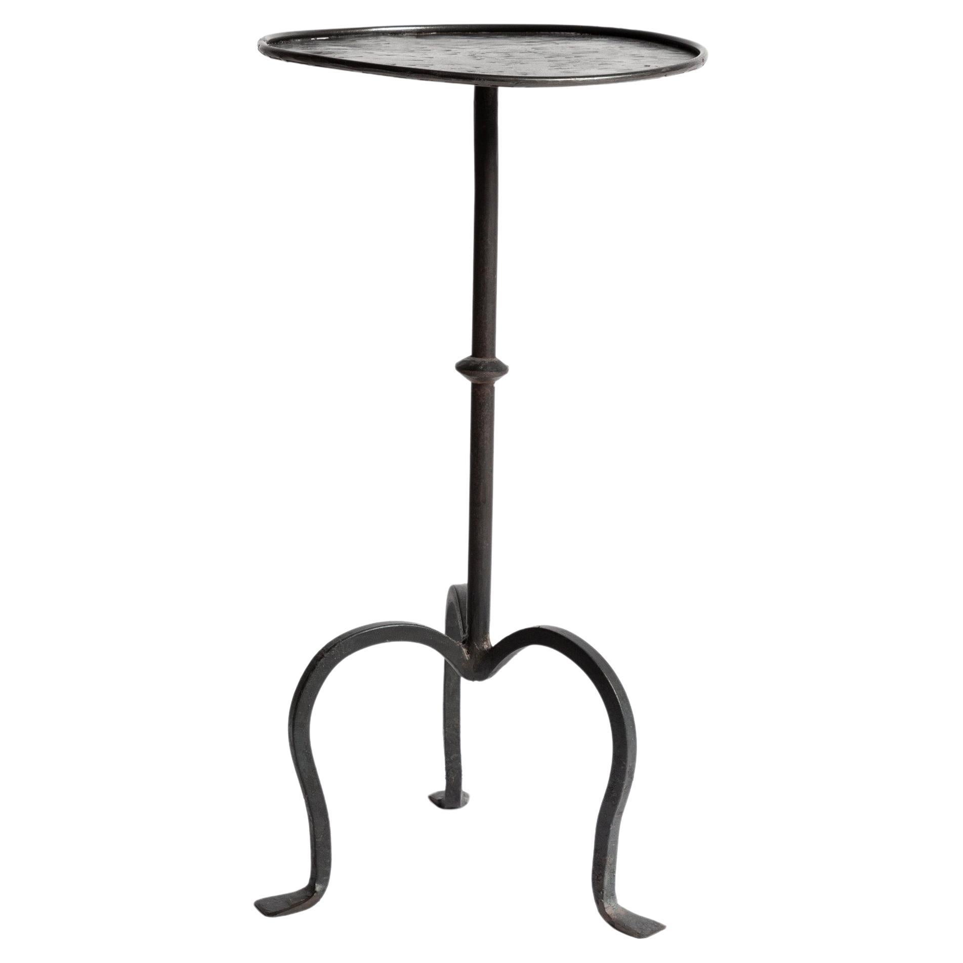 Vintage Wrought Iron Martini Table For Sale