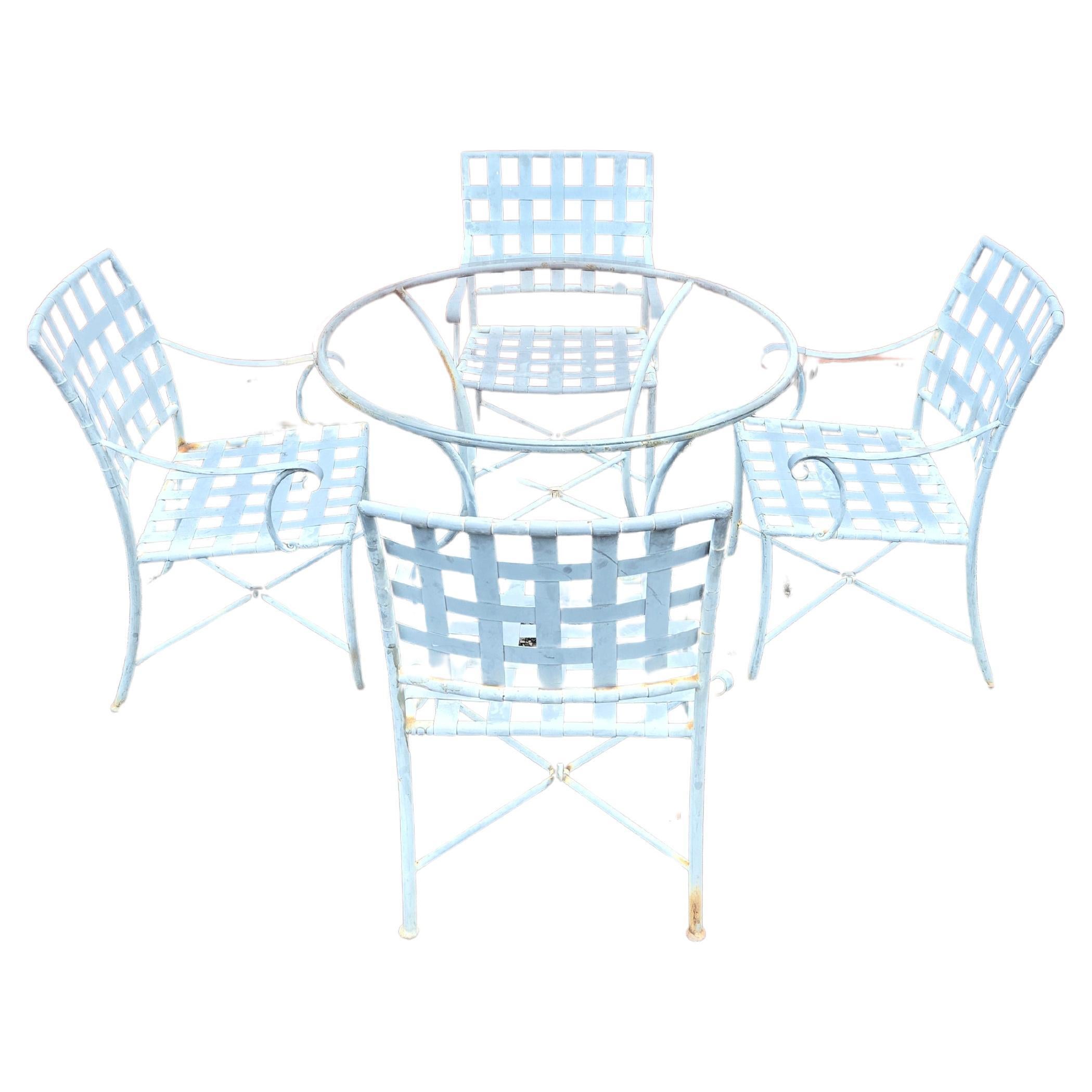 table et chaises fer forge