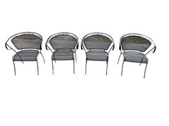 Vintage Wrought Iron Outdoor Patio Furniture Salterini Woodard