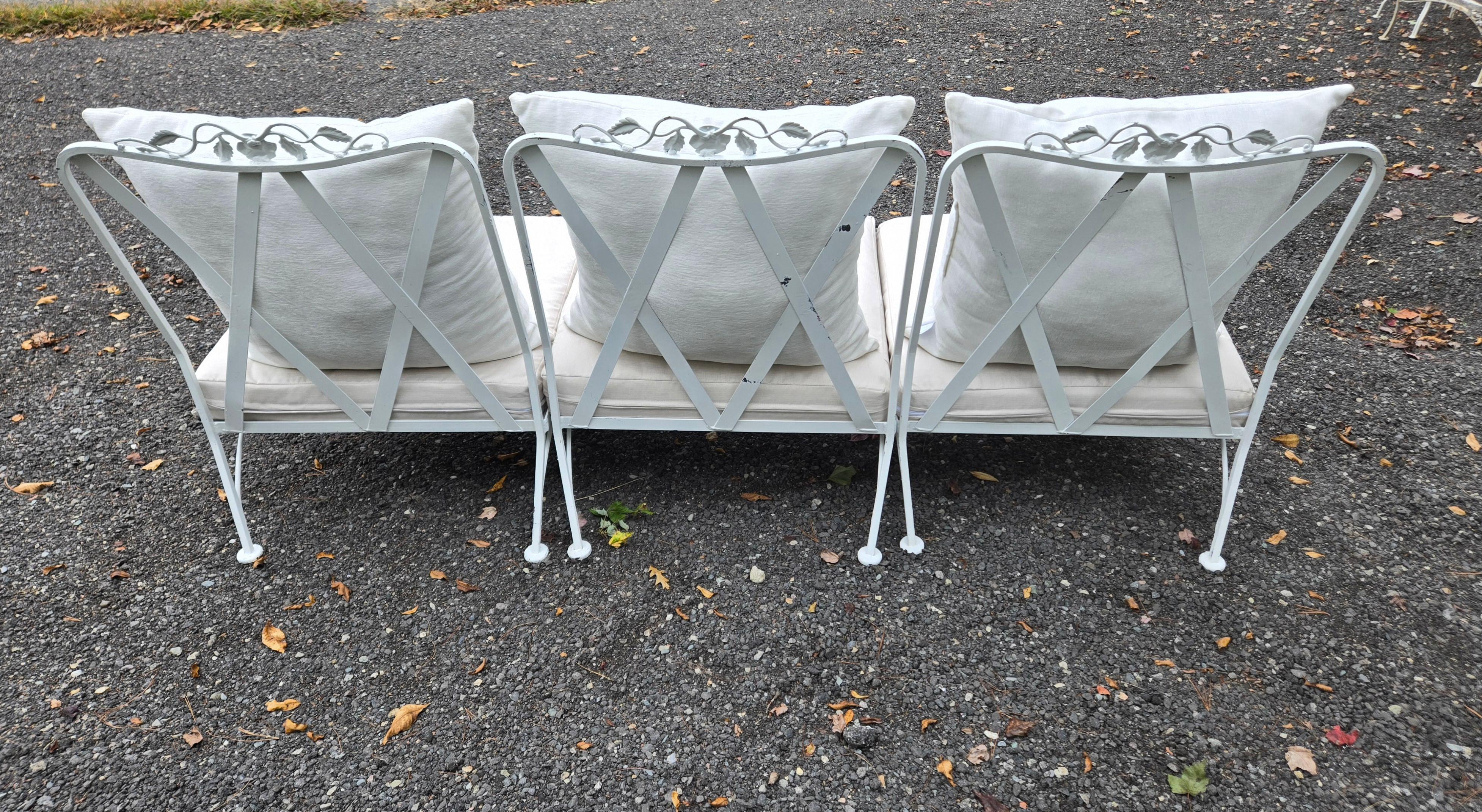 Mid-Century Modern Meubles d'extérieur Russell Woodard avec coussins en vente