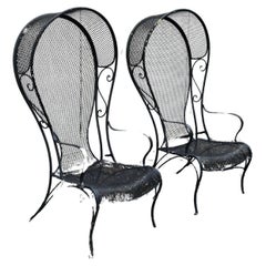 Vintage Wrought Iron Outdoor Patio Seating