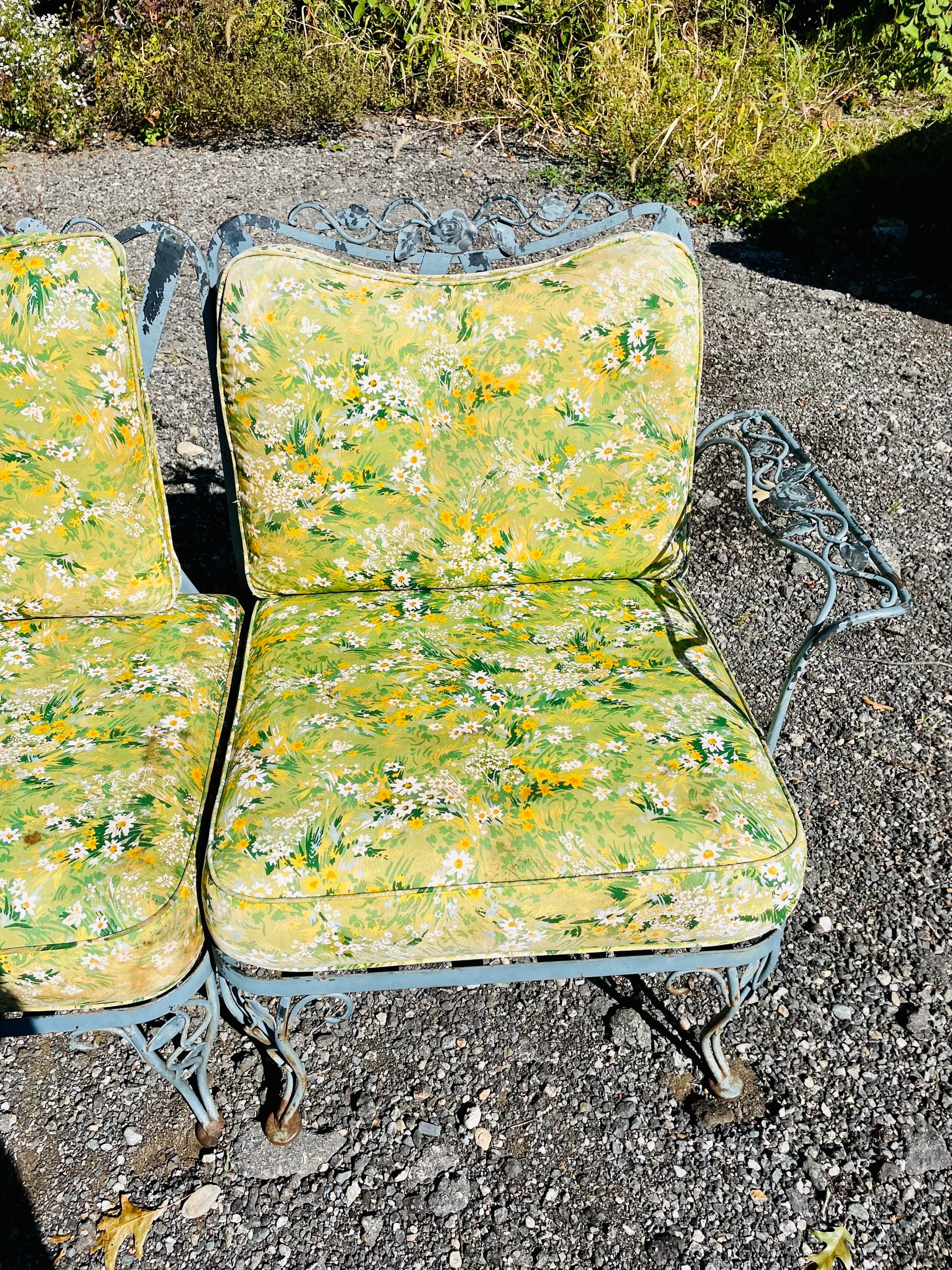 Vintage Schmiedeeisen Outdoor Sofa
 im Angebot 1