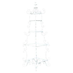 Vintage Wrought Iron Pagoda Etagere