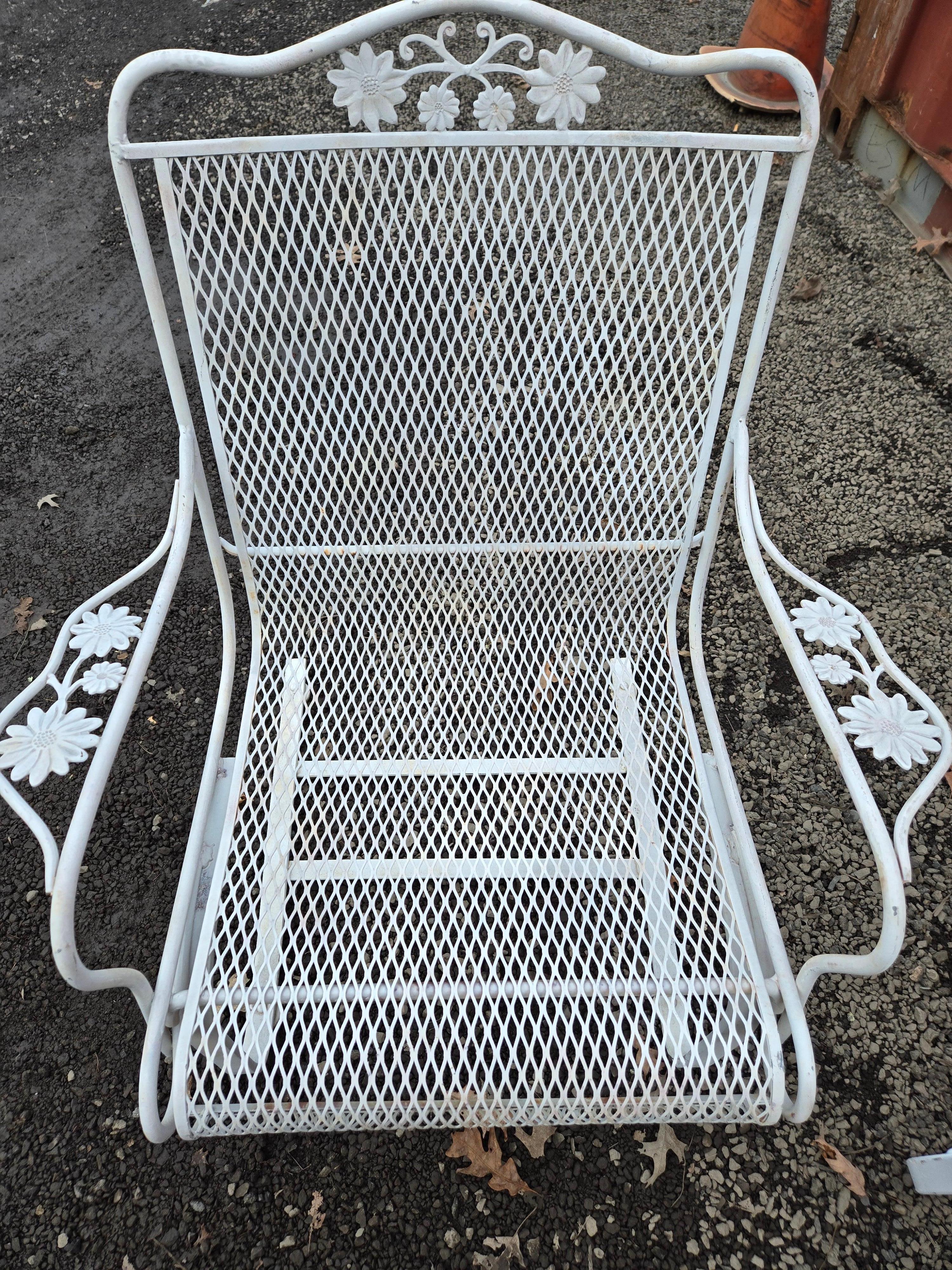 Vintage Wrought Iron Patio Chairs For Sale 1