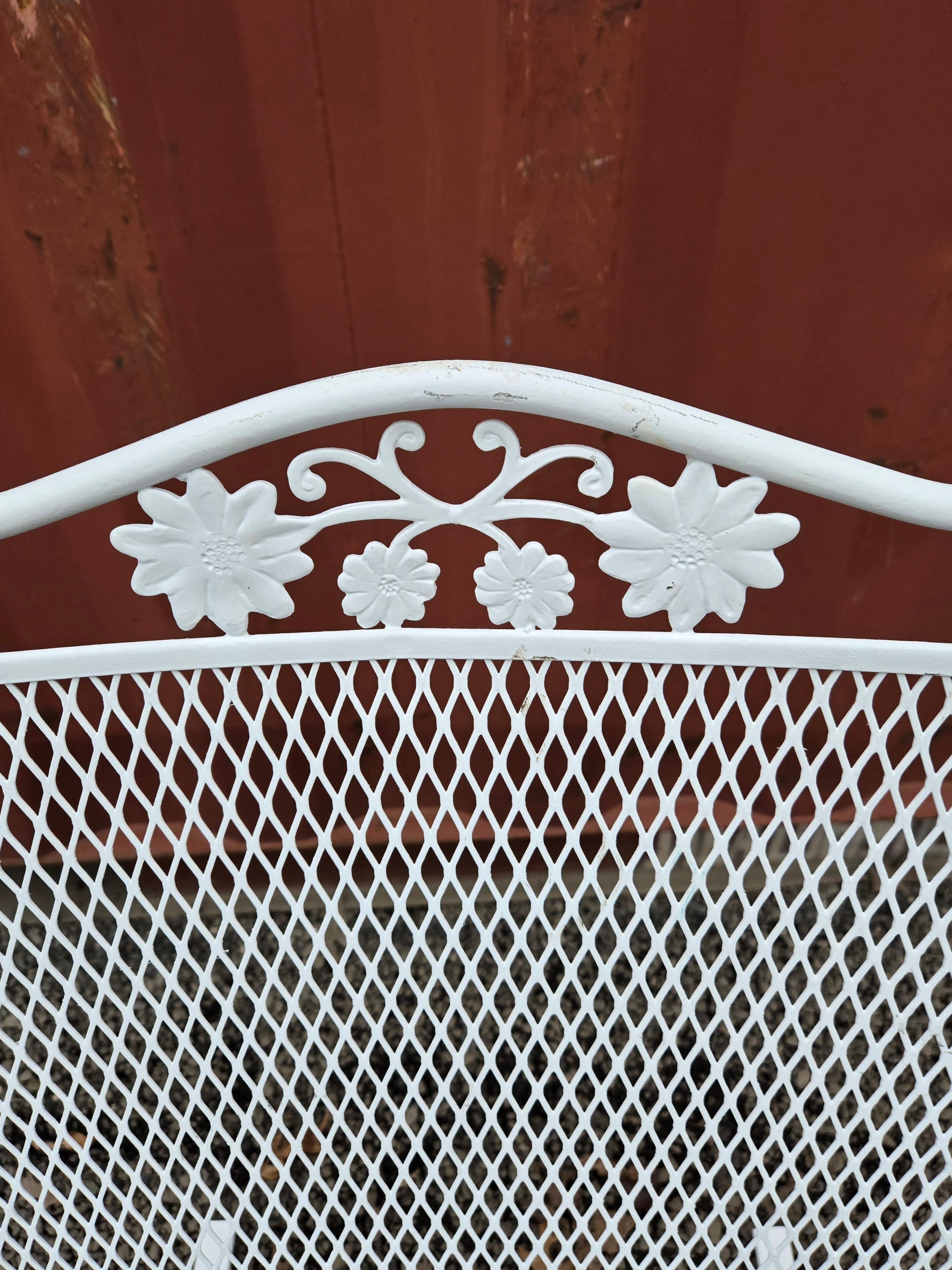 Vintage Wrought Iron Patio Chairs For Sale 3