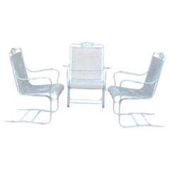 Retro Wrought Iron Patio Chairs