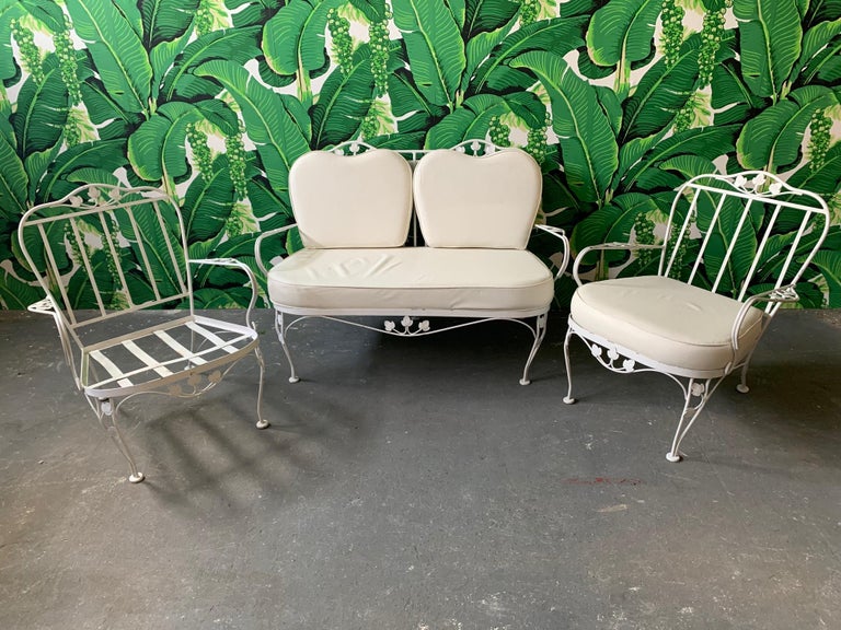 Vintage Woodard Wrought Iron Patio Loveseat at 1stDibs wrought iron