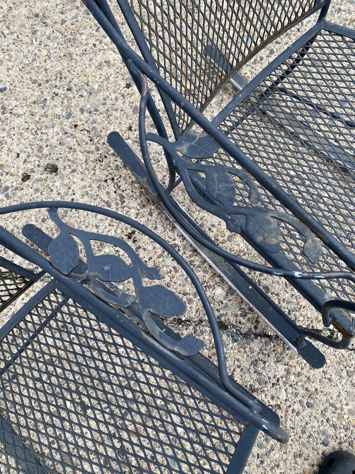 wrought iron rocker chairs