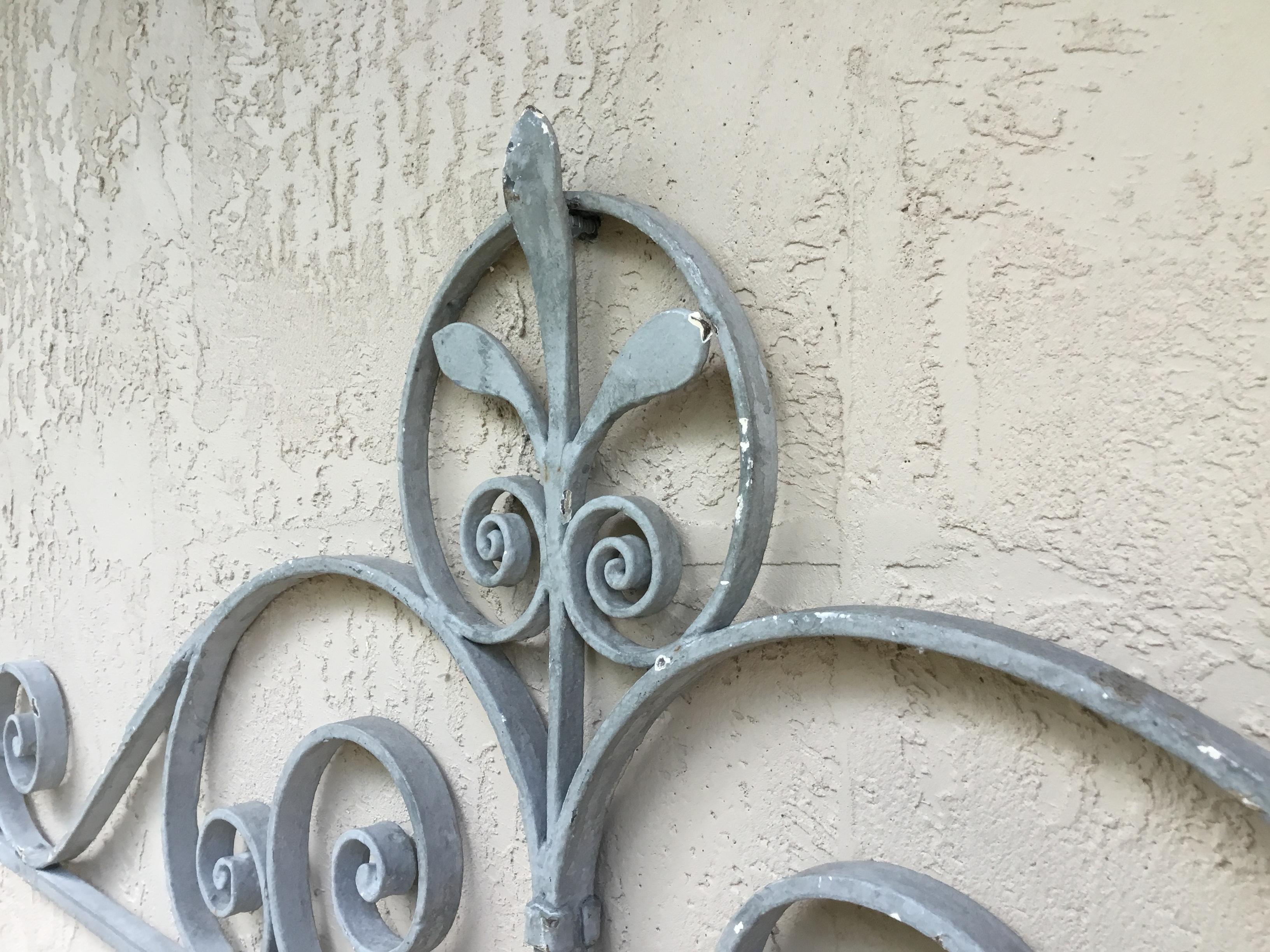 Vintage Wrought Iron Wall Hanging 3