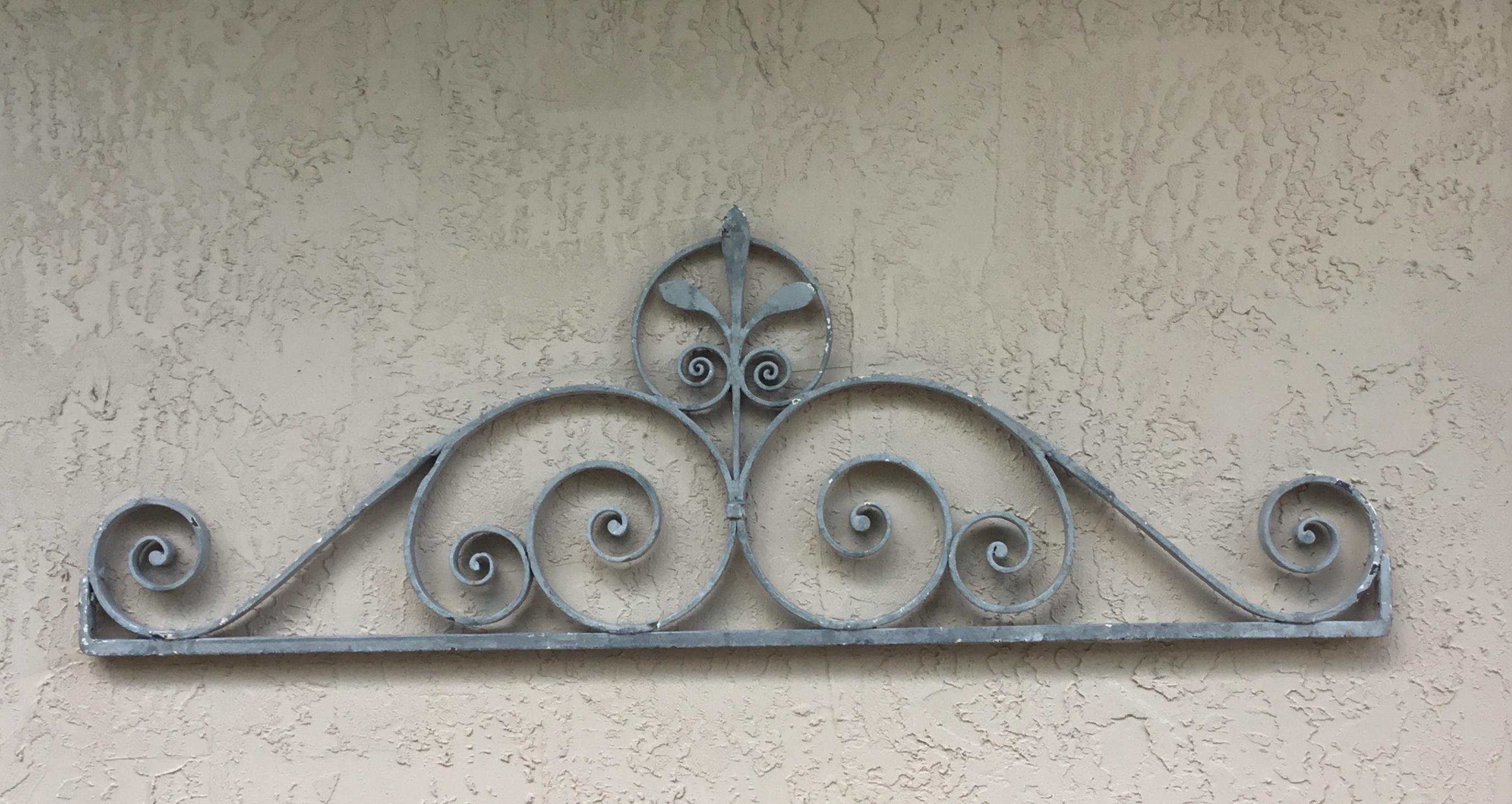 Vintage Wrought Iron Wall Hanging 4