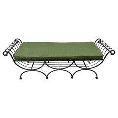 Vintage Wrought Iron Window Bench