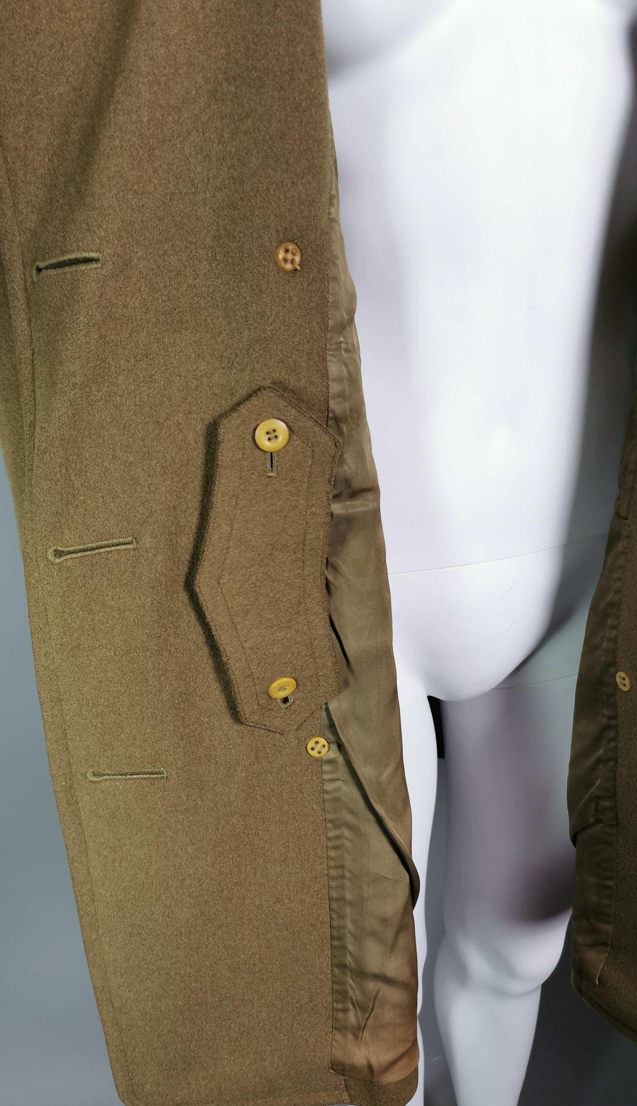Vintage WW2 Army officers overcoat, regulation 6