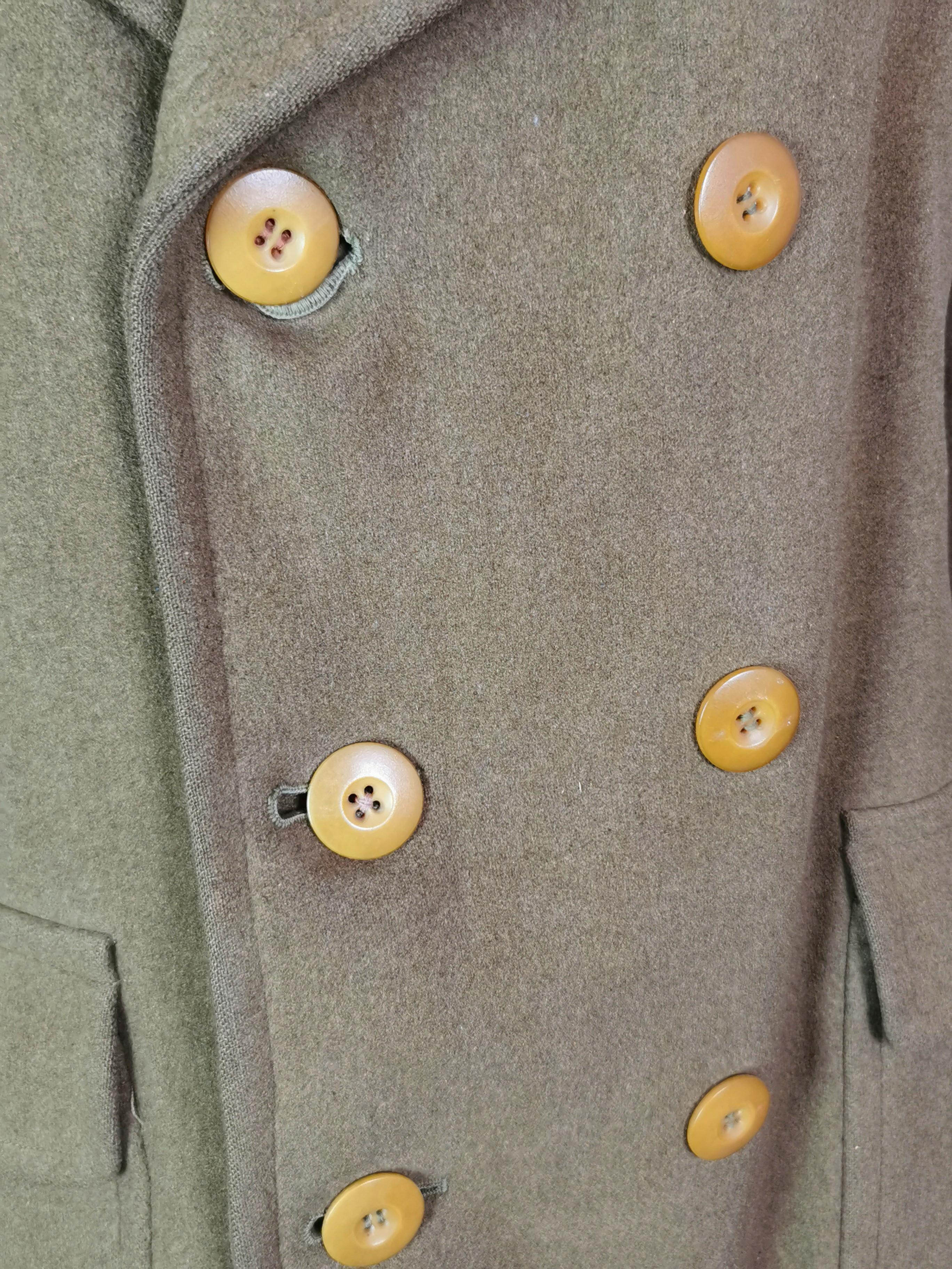 vintage ww2 military overcoat