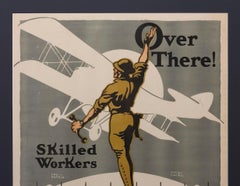 Army Air Service "Over There!" WW I Recruitment Poster by Louis Fancher, 1918