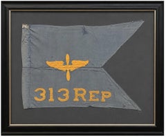 Vintage WWII 313 Squadron Replacement Company Air Corps Guidon