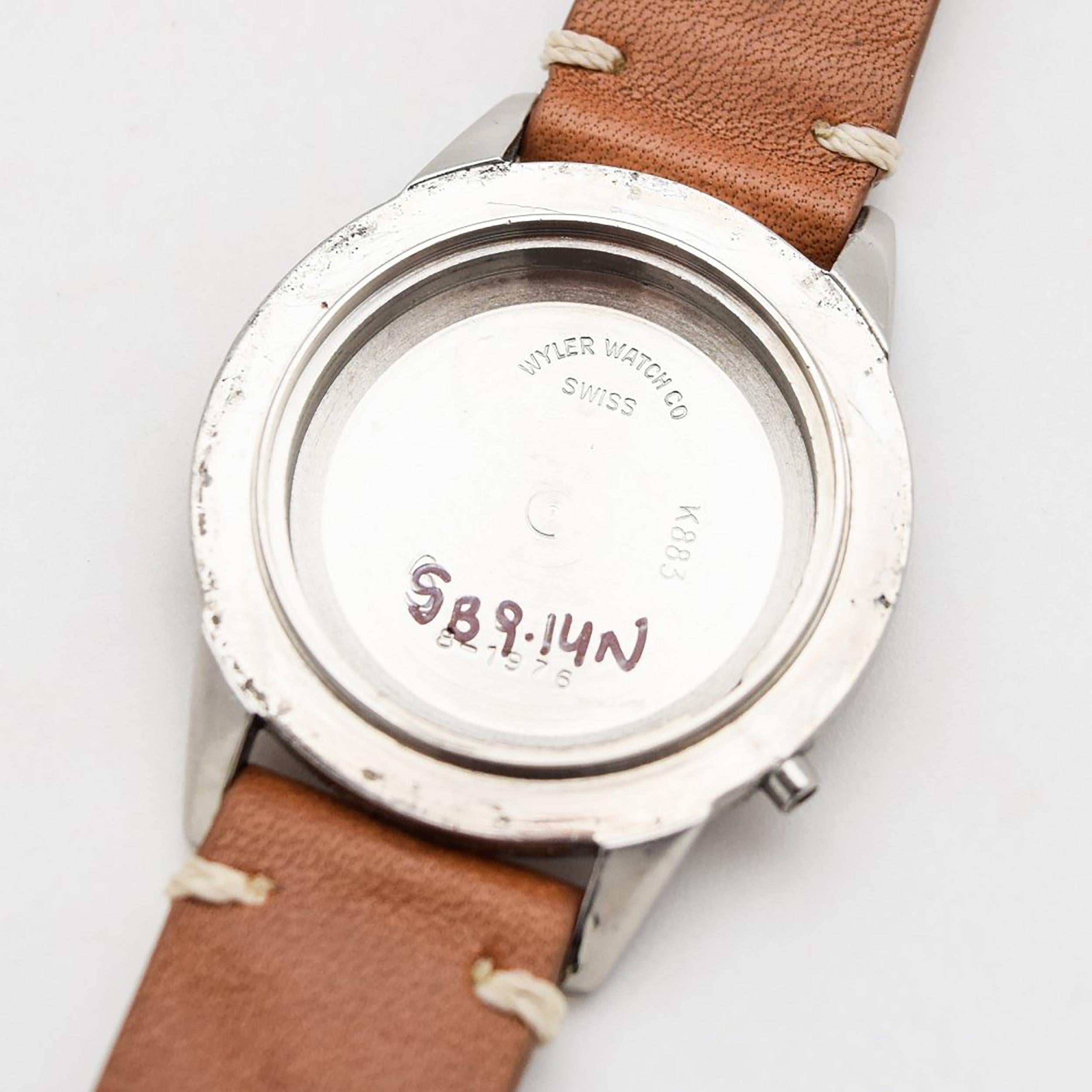 Vintage Wyler Incaflex Stainless Steel Watch, 1976 For Sale 2