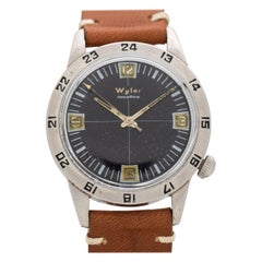 Vintage Wyler Incaflex Stainless Steel Watch, 1976