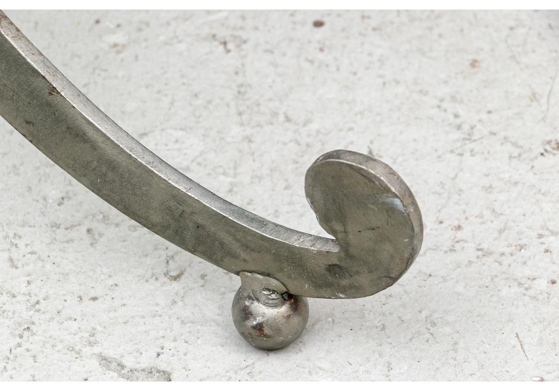 20th Century Vintage X Form Steel Bench For Sale