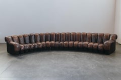 Vintage XL De Sede DS600 Sofa In Brown Leather From Switzerland, Circa 1970