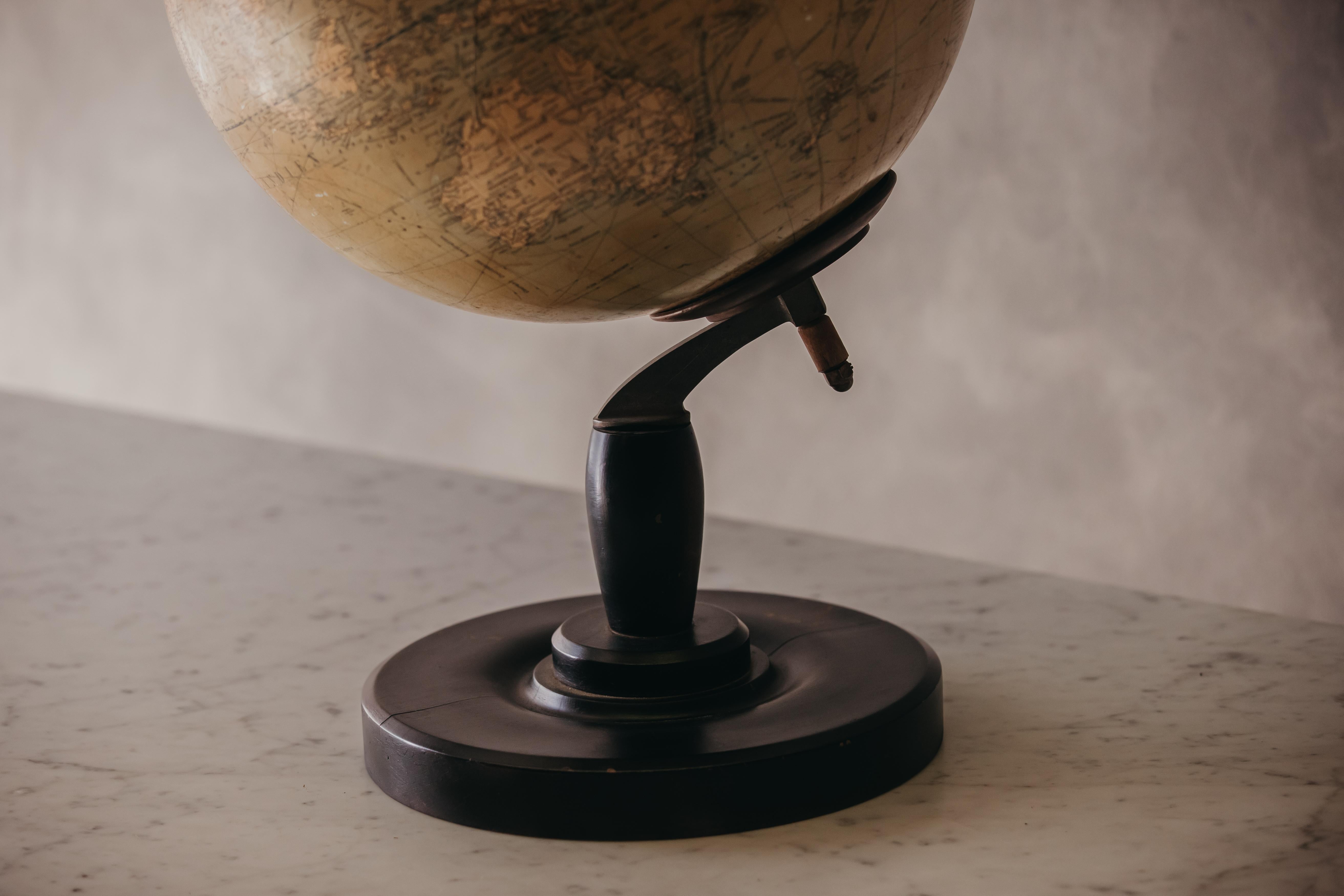 Vintage Xl Globe from France, circa 1950 For Sale 1