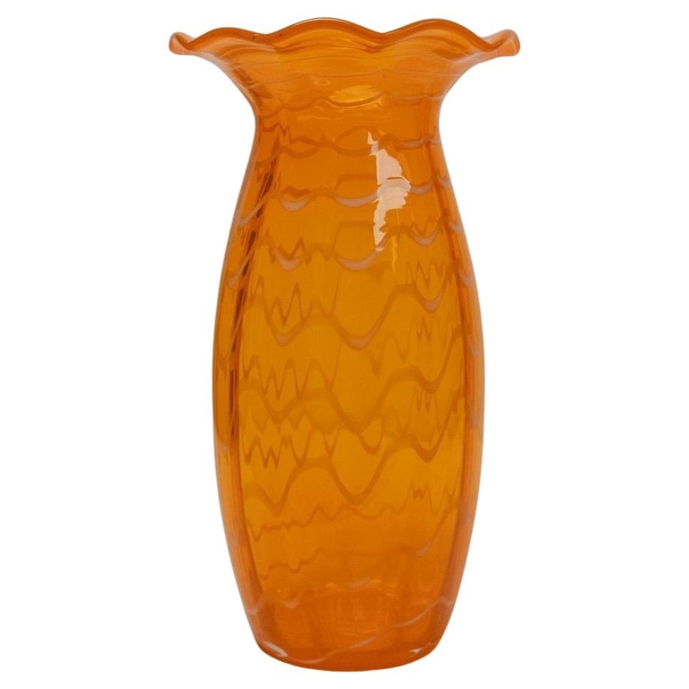 Vintage By Murano Glass Fenton Vase, Italie, 1770s