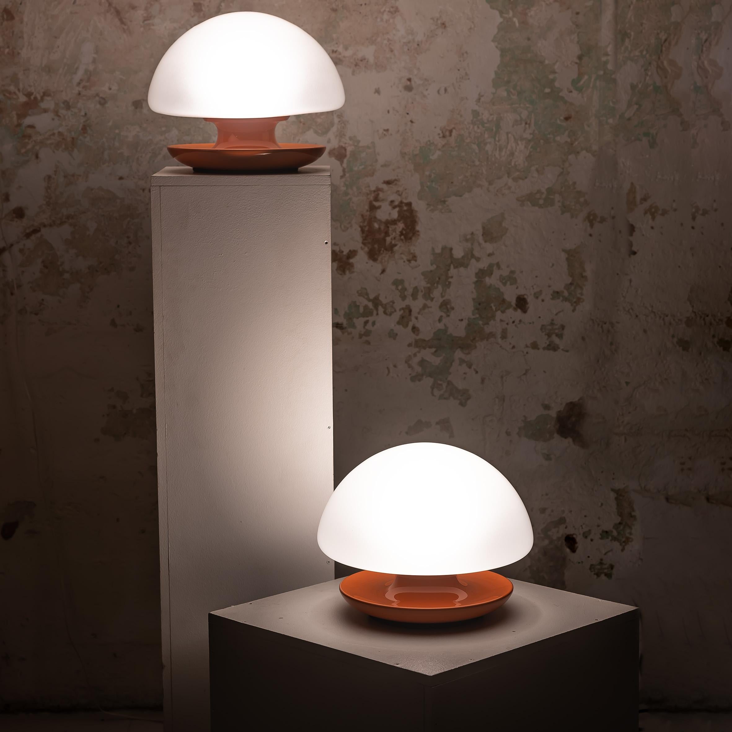 Italian Vintage XL Mushroom lamps by Vittorio Balli & Romeo Ballardini for Sirrah 1970s