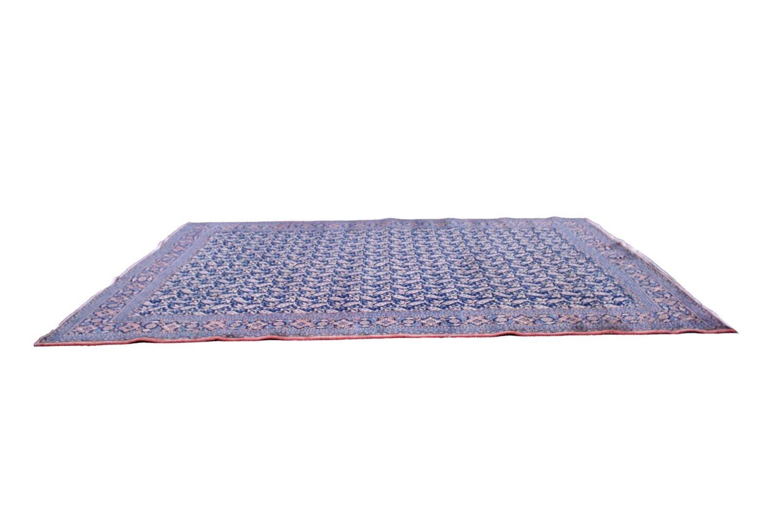 XL Persischer Teppich 10' x 14' Pfirsichblauer Wollteppich Mid-Century Modern im Zustand „Gut“ im Angebot in Keego Harbor, MI