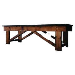 Vintage Xl Stone Console Table from France, circa 1940