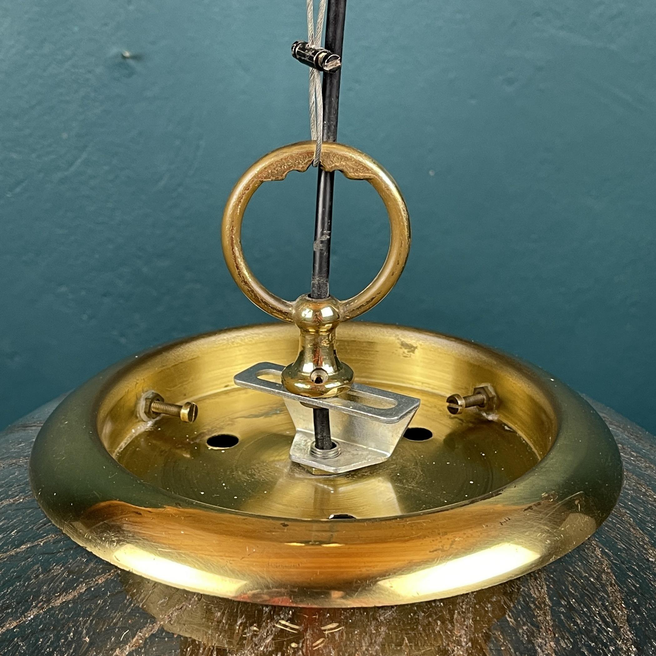 Lampe à suspension vintage XL tourbillonnée en verre de Murano La Murrina Italie 1970 en vente 3