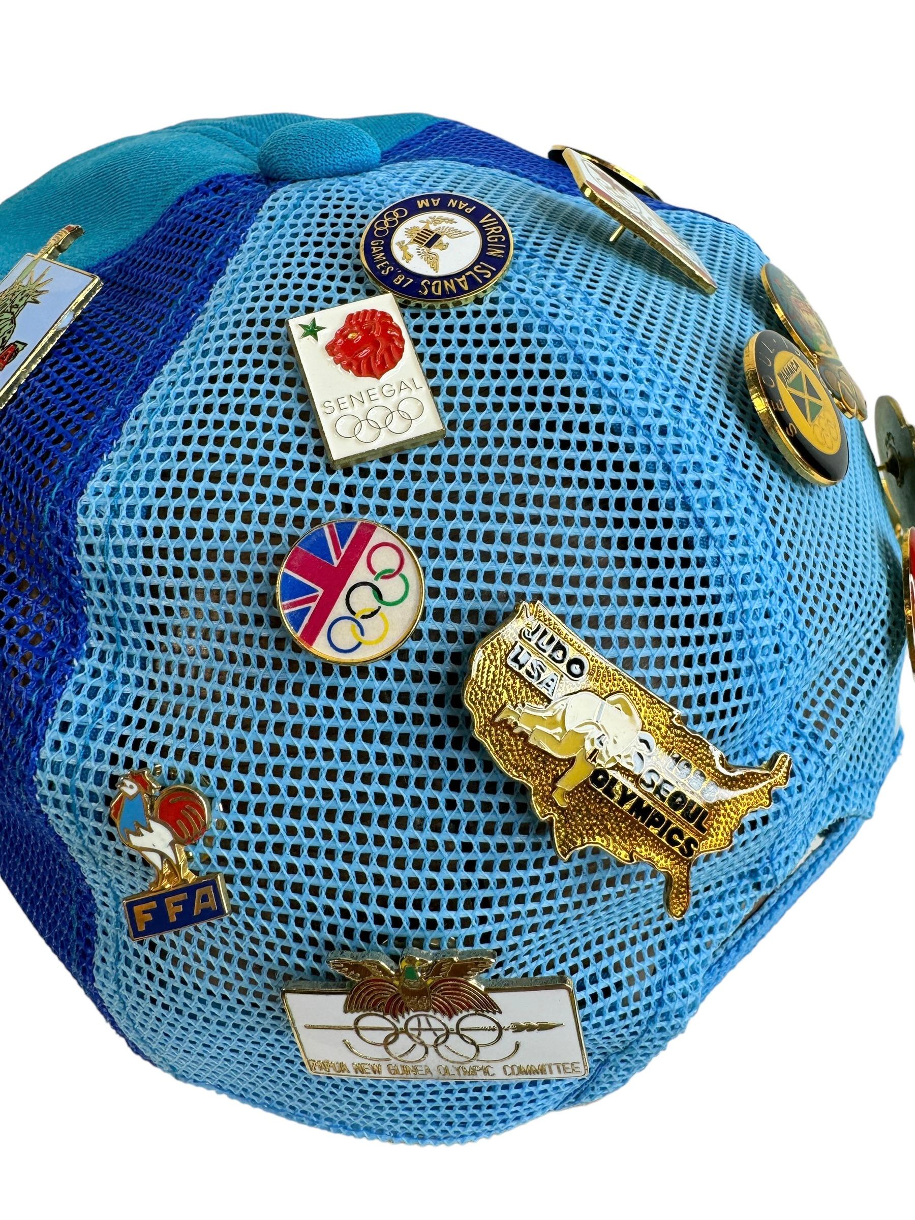 Vintage XXIV Olympische Spiele 1988 Seoul Korea Snapback-Cape-Hut mit 24 Pins (Ende des 20. Jahrhunderts) im Angebot