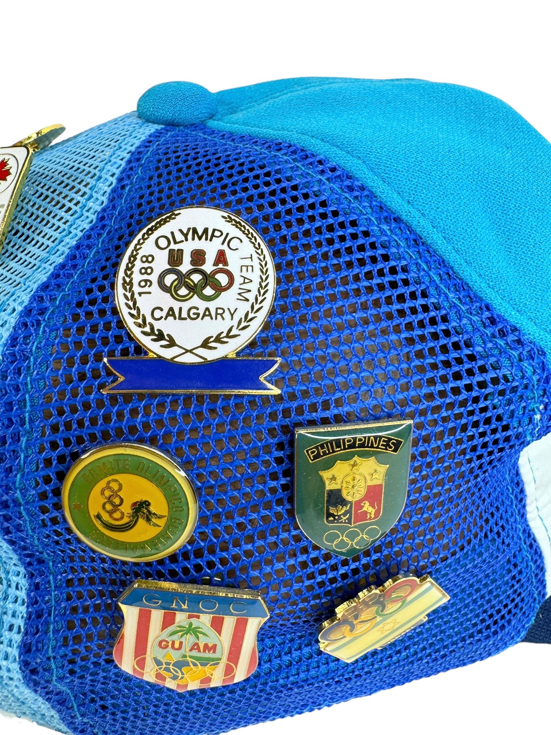 Vintage XXIV Olympische Spiele 1988 Seoul Korea Snapback-Cape-Hut mit 24 Pins im Angebot 2