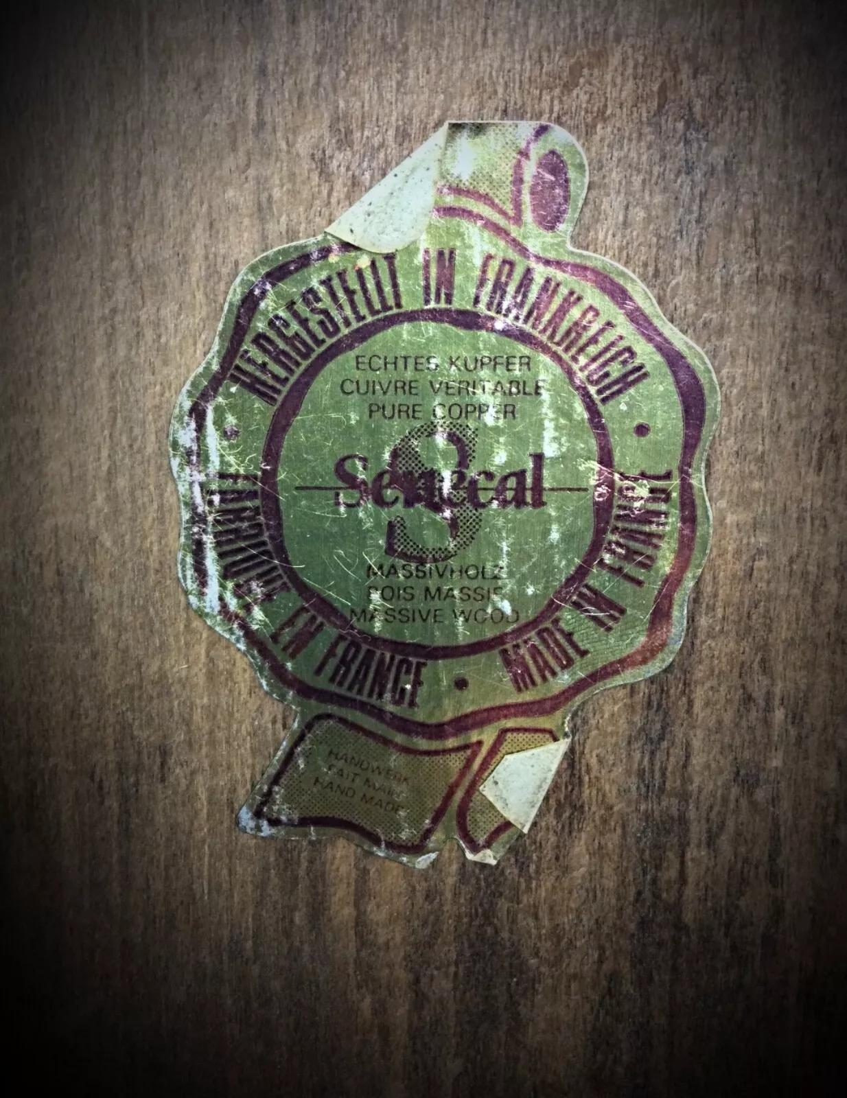 Inconnu Plaque murale vintage du XXème siècle avec reliefs en cuivre par Sénécal - 2Y285 en vente