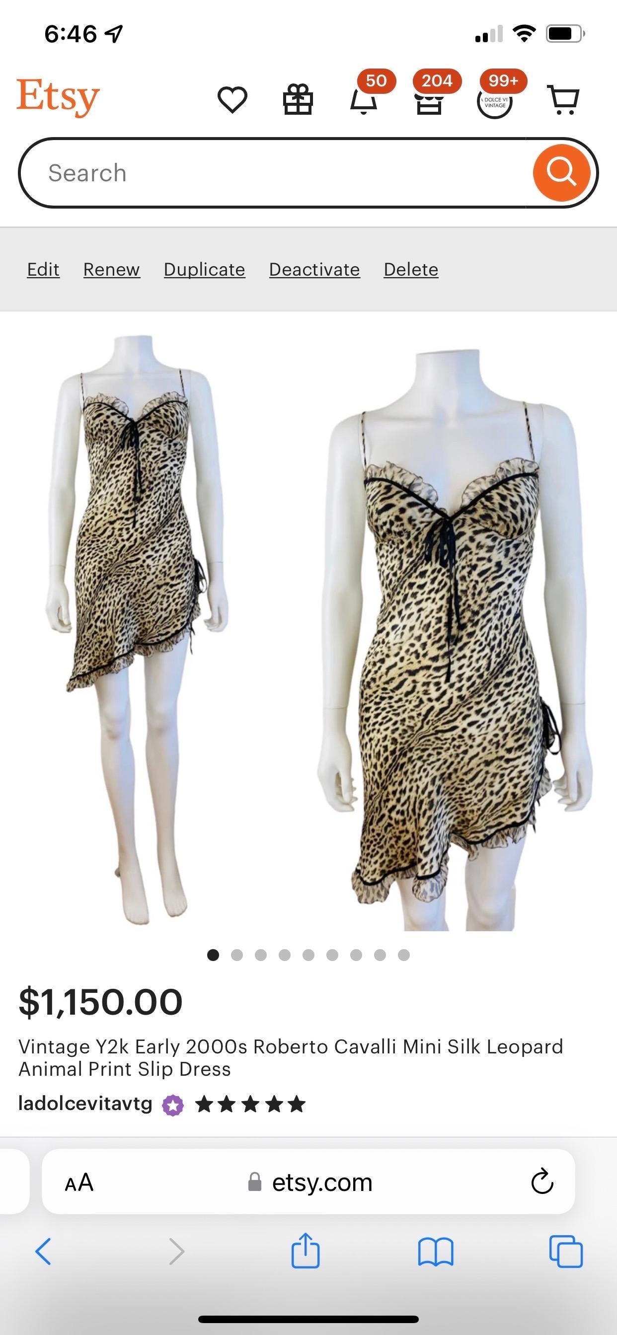 Early 2000s Roberto Cavalli Dress
Semi sheer silk leopard print fabric
Triangle bust details with ruffle trim
Contrasting black trim long ties at bust
Thin shoulder straps
Fitted mini length
High cut detail at the left hip
Unlined
Slips on