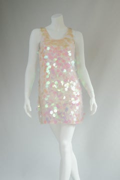 Vintage y2K Miu Miu Sequined Mini shift Dress