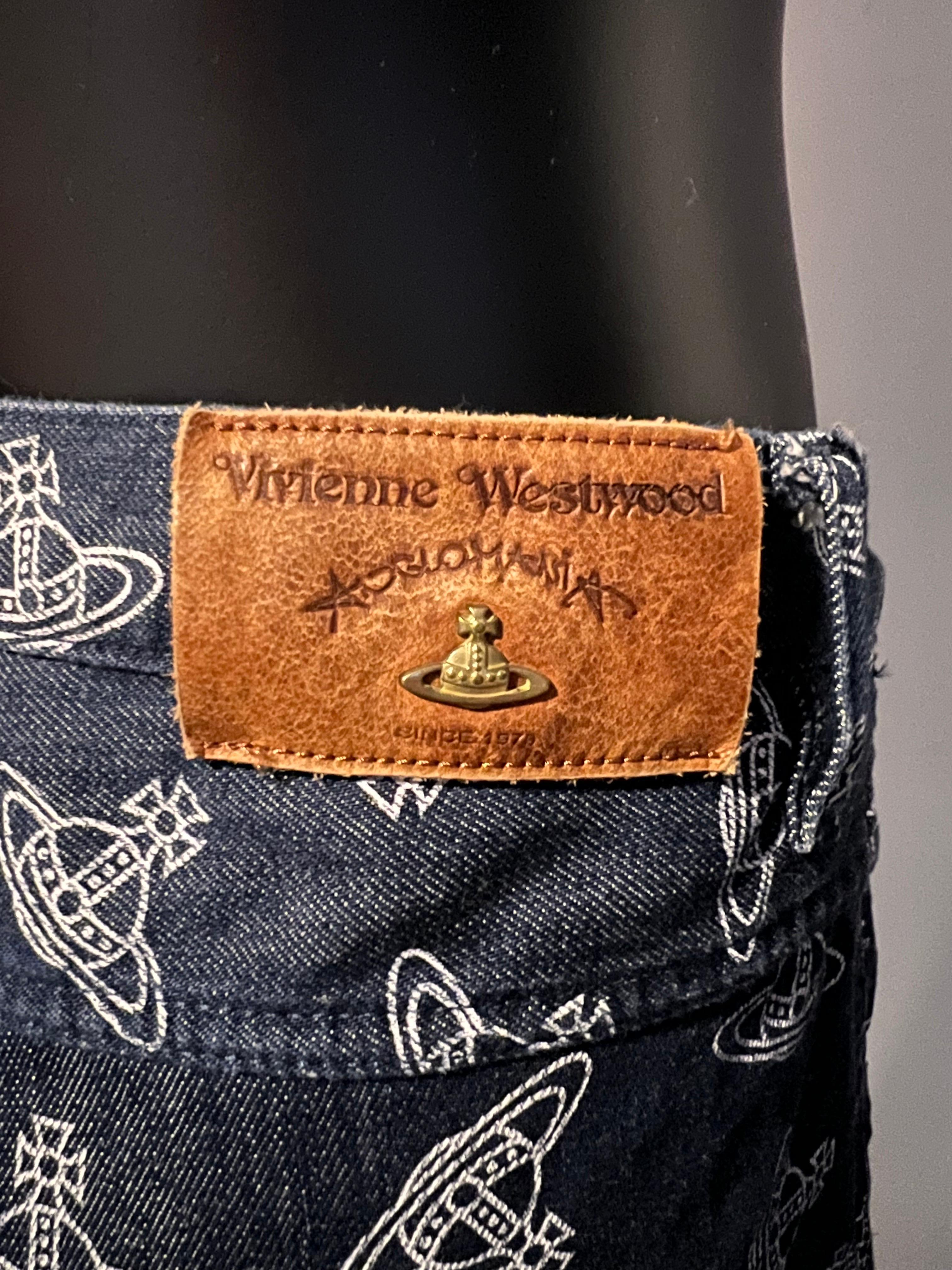 Vintage Y2K Vivienne Westwood Anglomania ORB print jeans  2