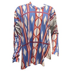Vintage Y2K Vivienne Westwood ‘Worlds End’ Pirate Top in geometric pattern