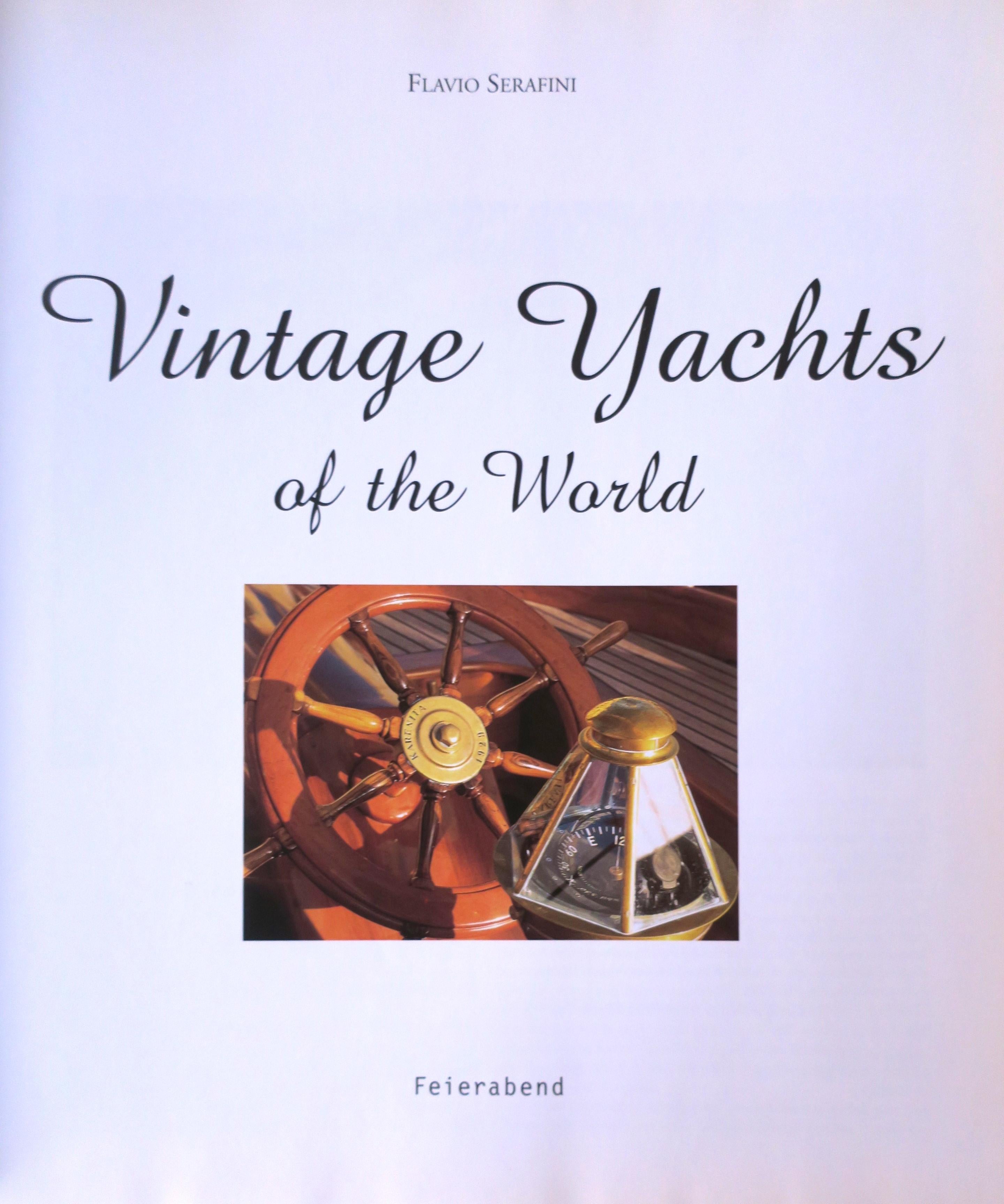 Vintage Yachts by Flavio Serafini Coffee Table Book  In Good Condition For Sale In New York, NY