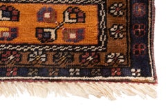 Vintage Yahyali Kayseri Runner Rug Central Anatolia Old Turkish Wool Carpet
