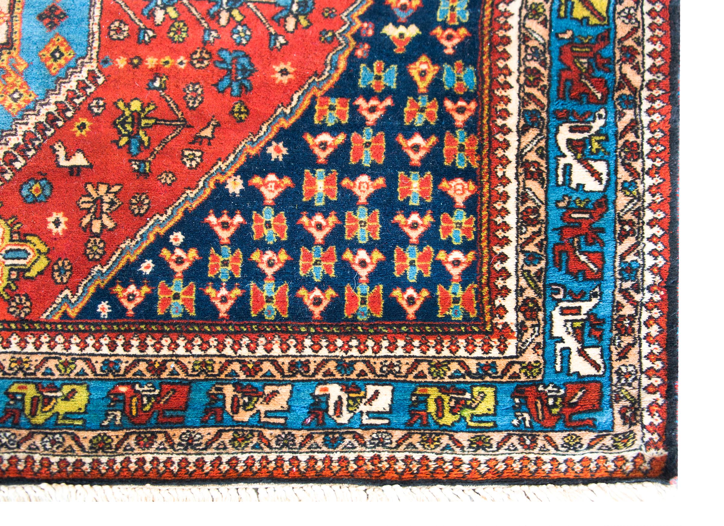 Vintage Yallameh Rug For Sale 4