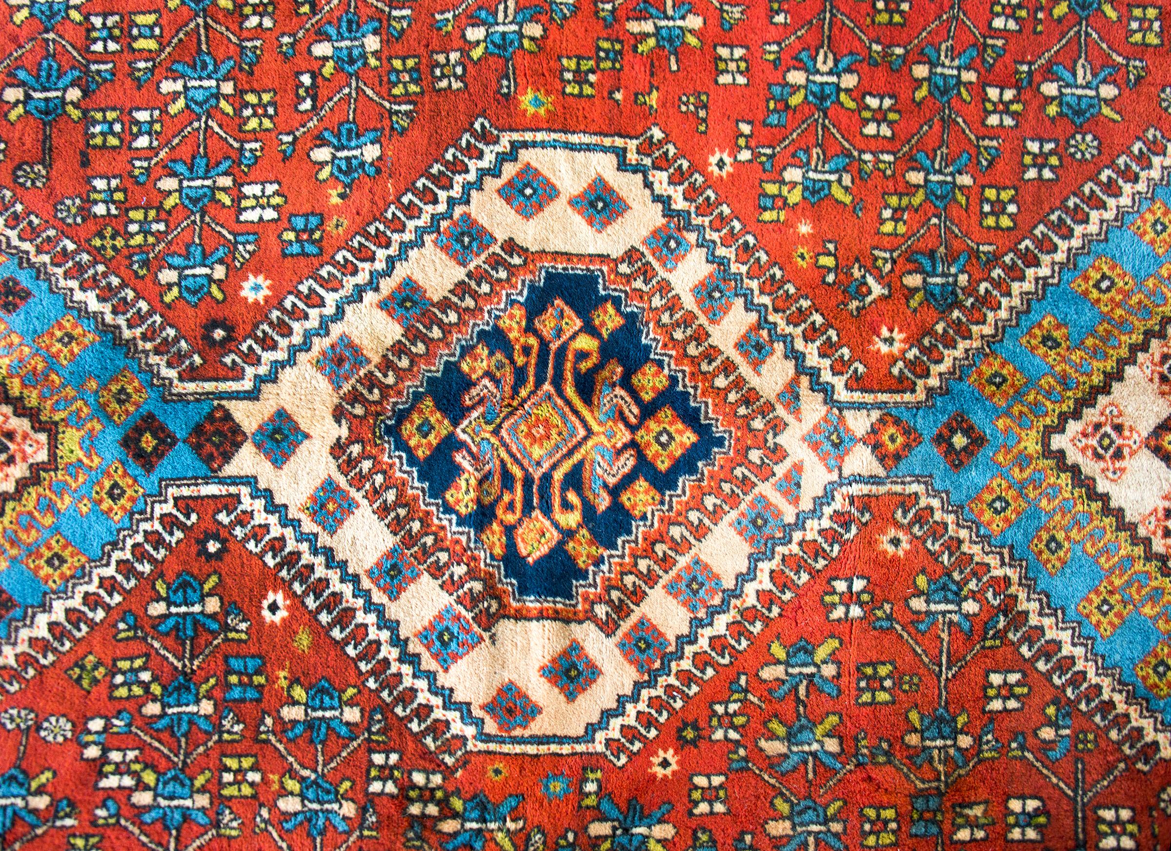 20th Century Vintage Yallameh Rug For Sale
