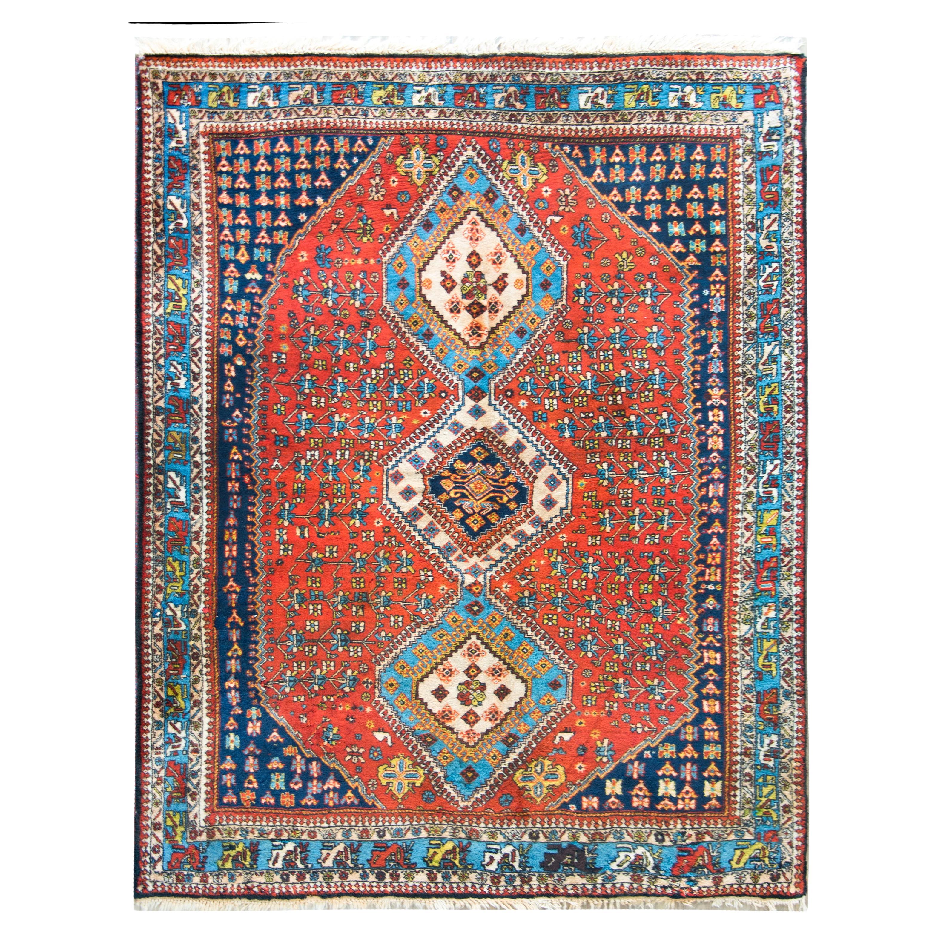 Vintage Yallameh Rug For Sale